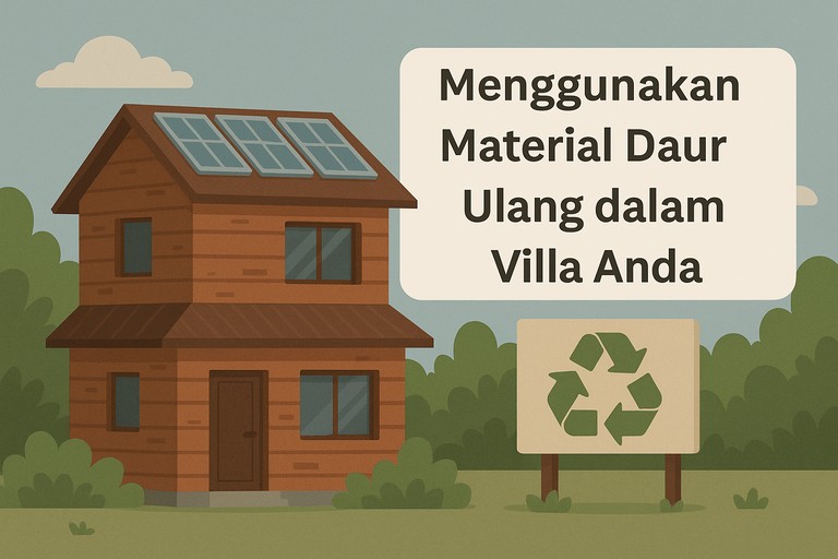 Menggunakan Material Daur Ulang dalam Villa Anda