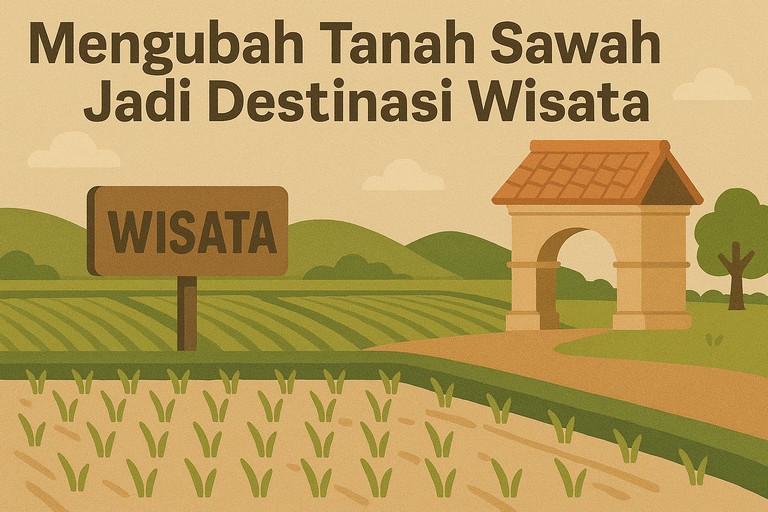 Mengubah Tanah Sawah Jadi Destinasi Wisata
