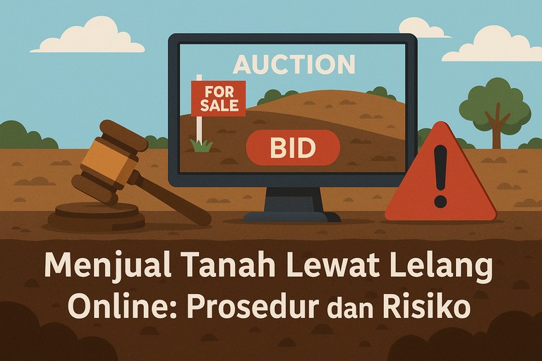 Menjual Tanah Lewat Lelang Online: Prosedur dan Risiko
