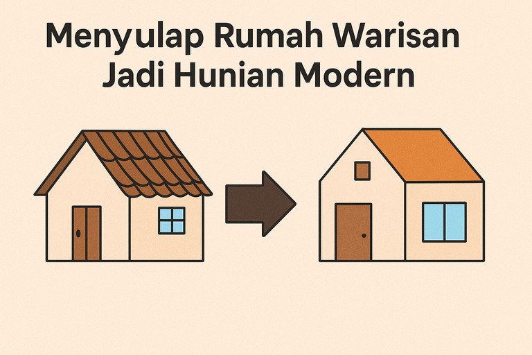 Menyulap Rumah Warisan Jadi Hunian Modern