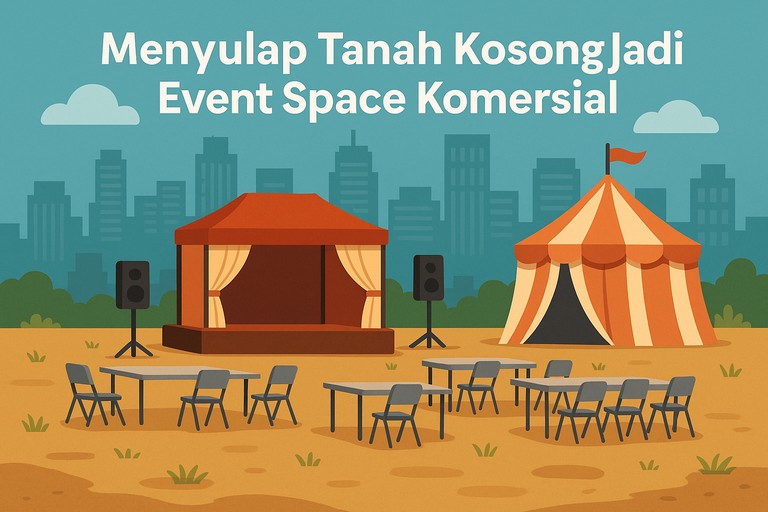 Menyulap Tanah Kosong Jadi Event Space Komersial