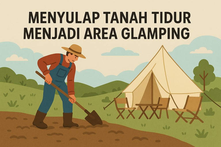 Menyulap Tanah Tidur Menjadi Area Glamping