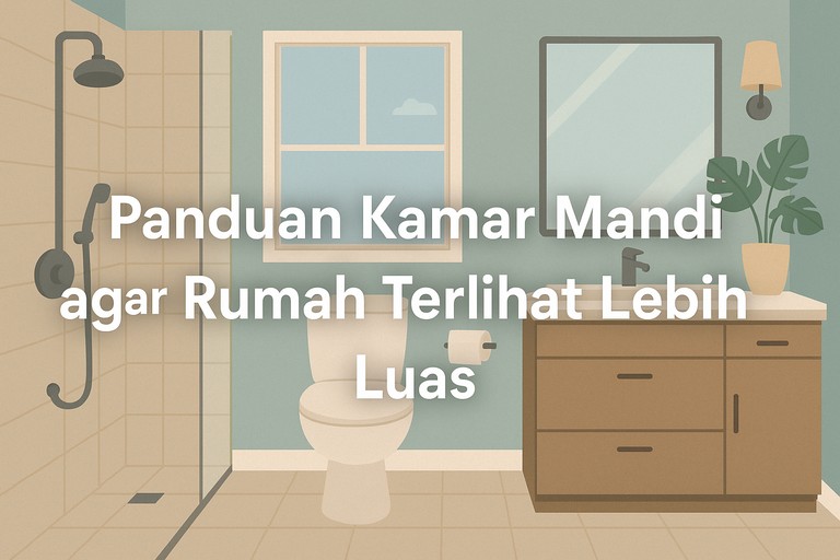 Panduan Kamar Mandi agar Rumah Terlihat Lebih Luas