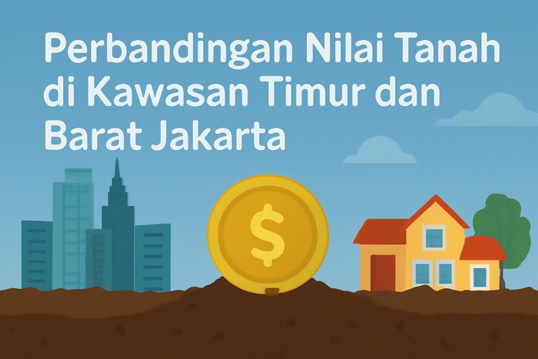 Perbandingan Nilai Tanah di Kawasan Timur dan Barat Jakarta