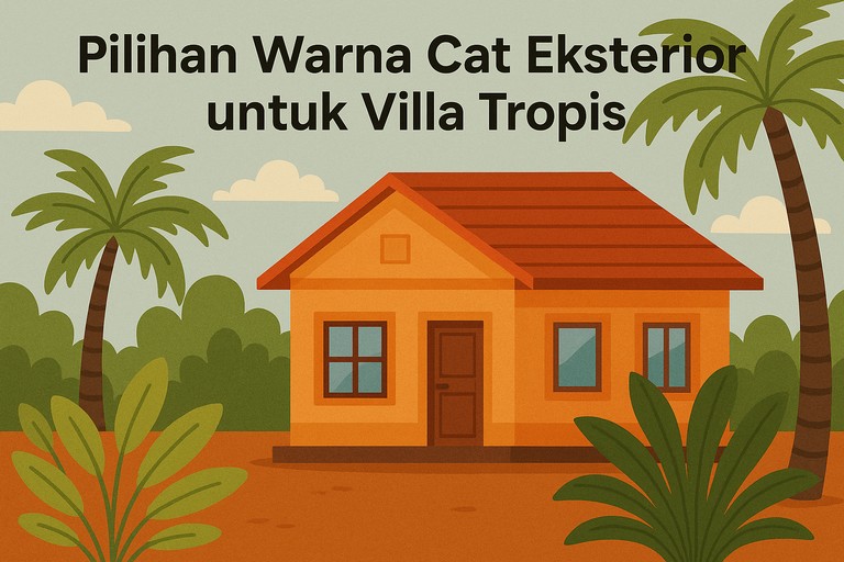 Pilihan Warna Cat Eksterior untuk Villa Tropis