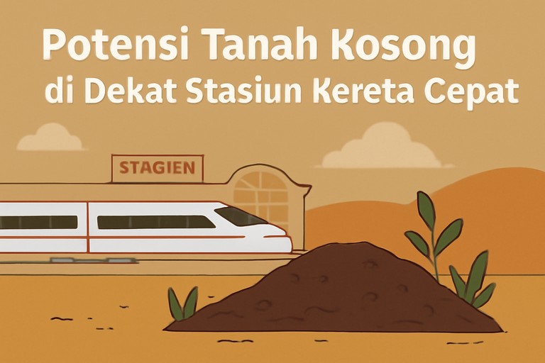 Potensi Tanah Kosong di Dekat Stasiun Kereta Cepat