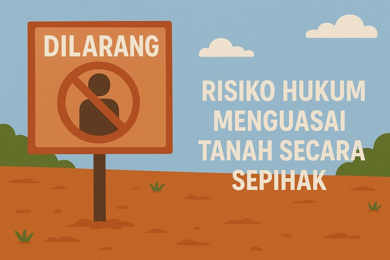 Risiko Hukum Menguasai Tanah Secara Sepihak