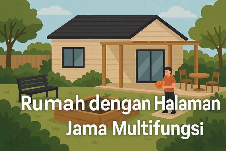 Rumah dengan Halaman Multifungsi