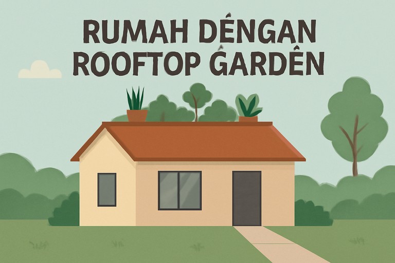 Rumah dengan Rooftop Garden
