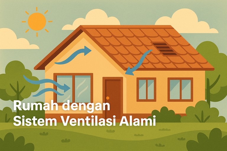 Rumah dengan Sistem Ventilasi Alami