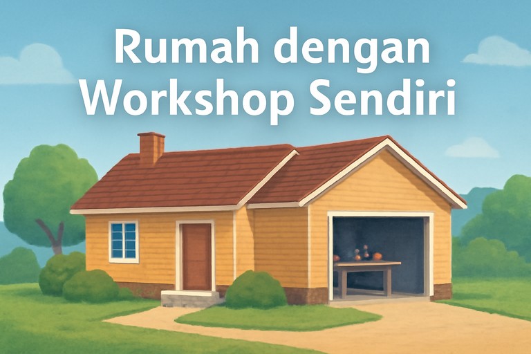 Rumah dengan Workshop Sendiri