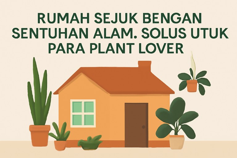 Rumah Sejuk dengan Sentuhan Alam: Solusi untuk Para Plant Lover