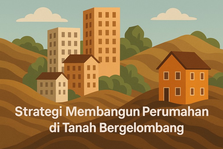 Strategi Membangun Perumahan di Tanah Bergelombang