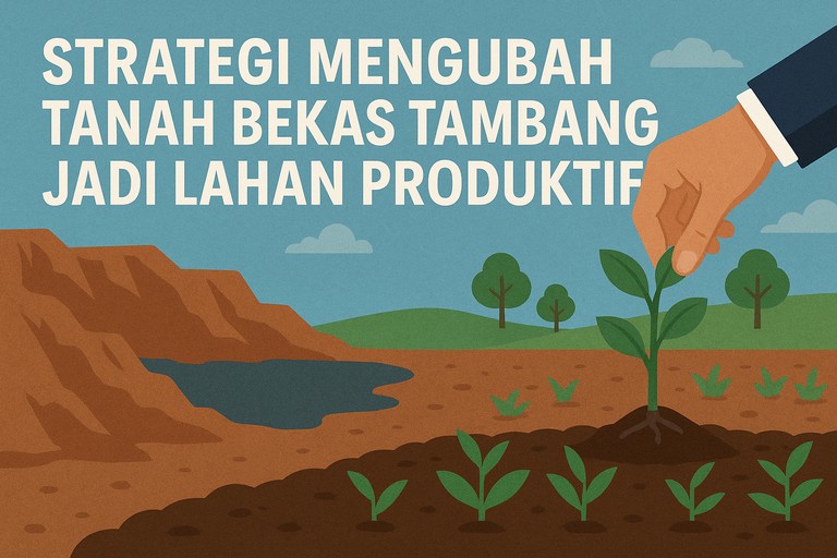 Strategi Mengubah Tanah Bekas Tambang Jadi Lahan Produktif