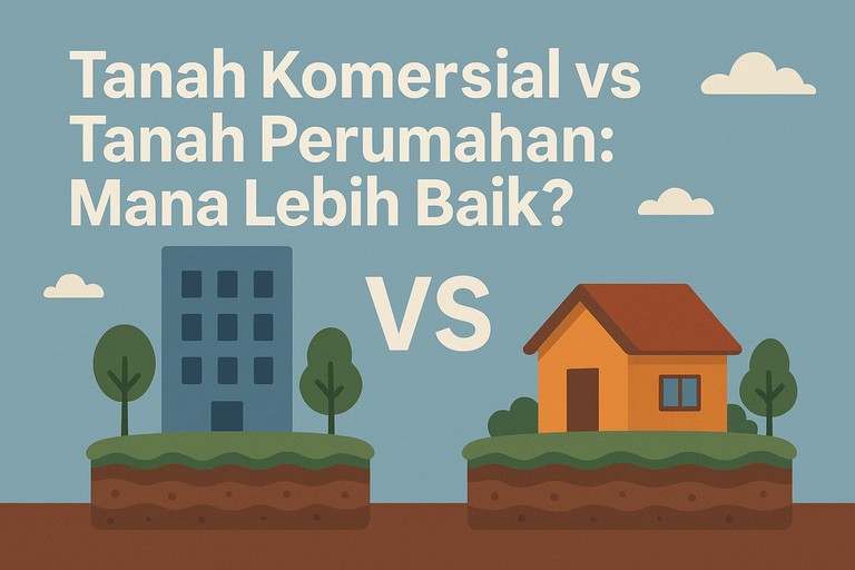 Tanah Komersial vs Tanah Perumahan: Mana Lebih Baik?