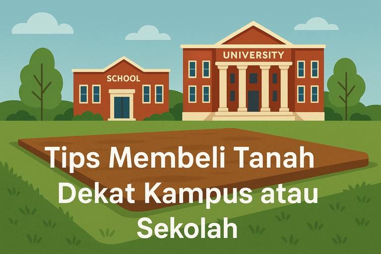 Tips Membeli Tanah Dekat Kampus atau Sekolah