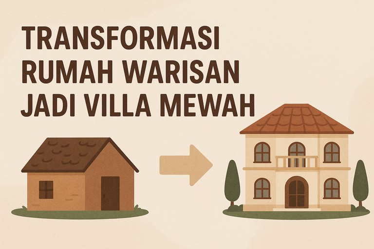 Transformasi Rumah Warisan Jadi Villa Mewah