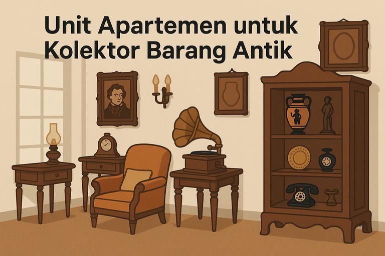 Unit Apartemen untuk Kolektor Barang Antik