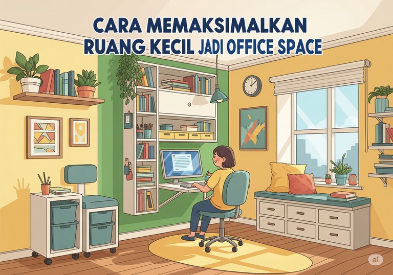 Cara Memaksimalkan Ruang Kecil Jadi Office Space