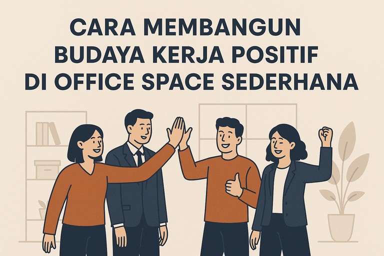 Cara Membangun Budaya Kerja Positif di Office Space Sederhana