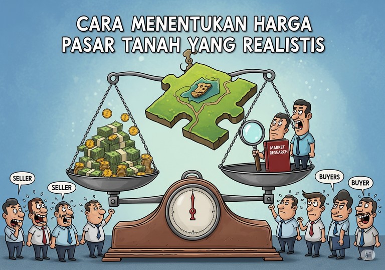 Cara Menentukan Harga Pasar Tanah yang Realistis