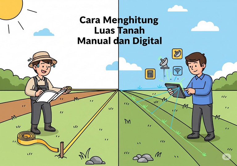 Cara Menghitung Luas Tanah Manual dan Digital