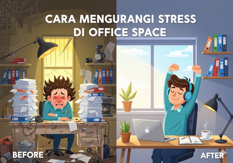 Cara Mengurangi Stress di Office Space