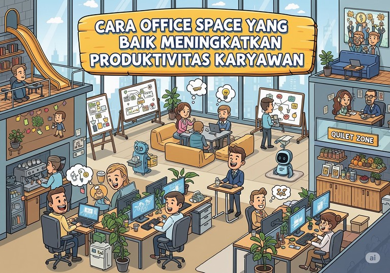 Cara Office Space yang Baik Meningkatkan Produktivitas Karyawan