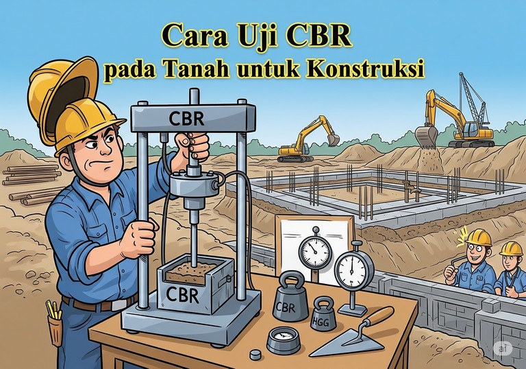 Cara Uji CBR pada Tanah untuk Konstruksi