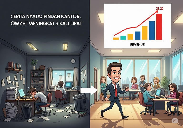 Cerita Nyata: Pindah Kantor, Omzet Meningkat 3 Kali Lipat