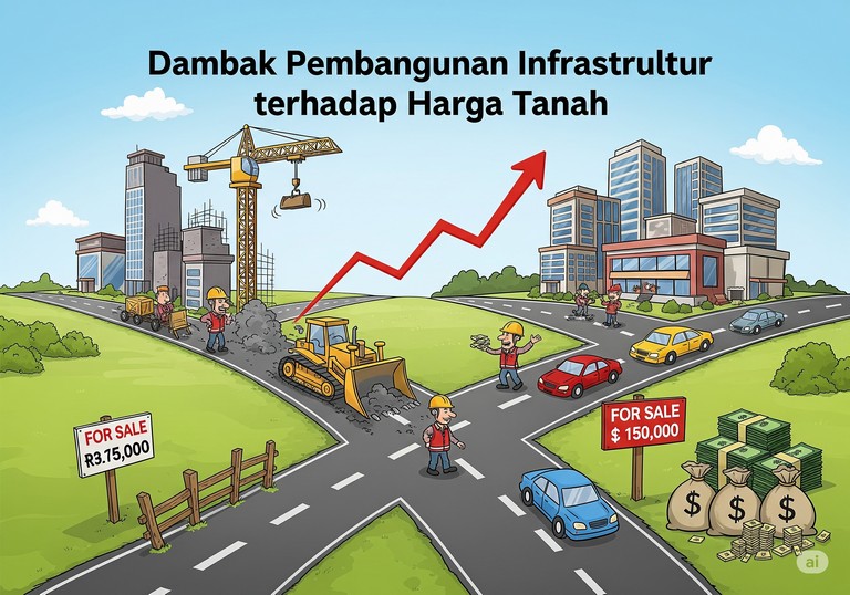 Dampak Pembangunan Infrastruktur terhadap Harga Tanah