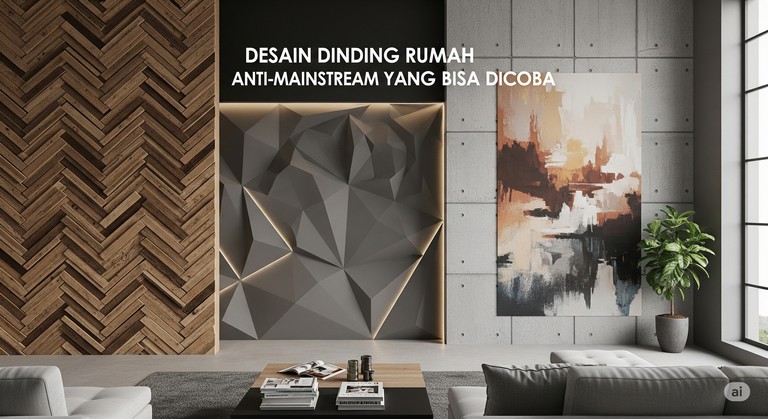 Desain Dinding Rumah Anti-Mainstream yang Bisa Dicoba