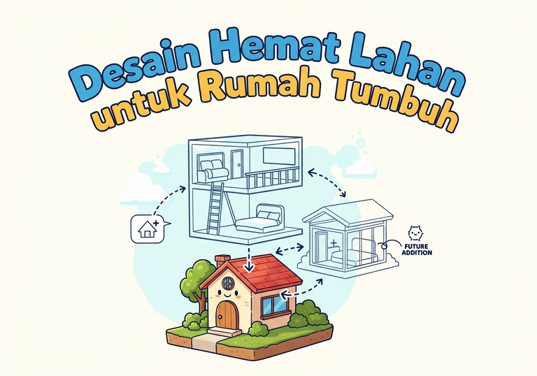 Desain Hemat Lahan untuk Rumah Tumbuh