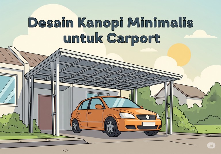 Desain Kanopi Minimalis untuk Carport