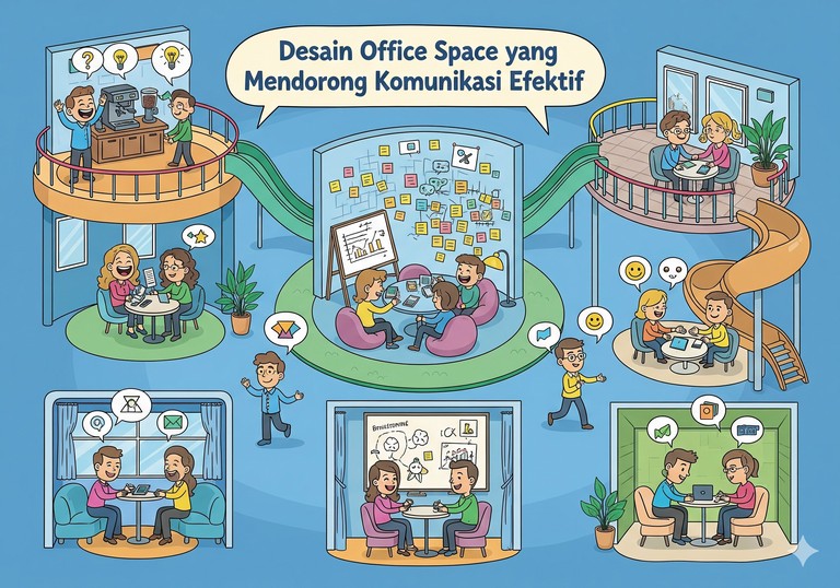 Desain Office Space yang Mendorong Komunikasi Efektif