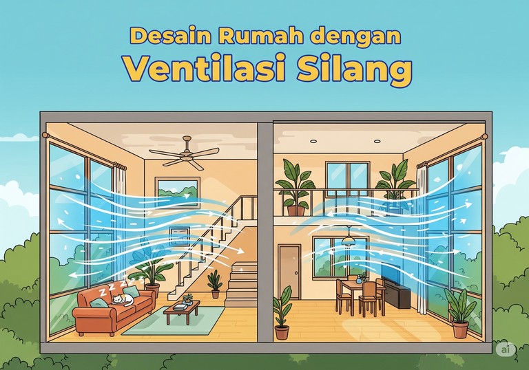 Desain Rumah dengan Ventilasi Silang