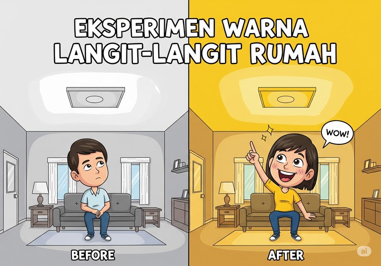 Eksperimen Warna Langit-langit Rumah