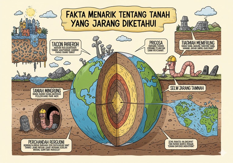 Fakta Menarik tentang Tanah yang Jarang Diketahui