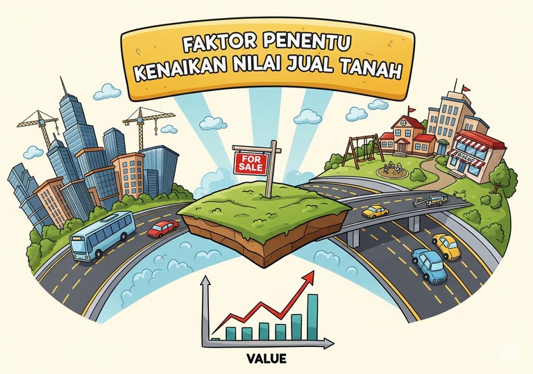 Faktor Penentu Kenaikan Nilai Jual Tanah
