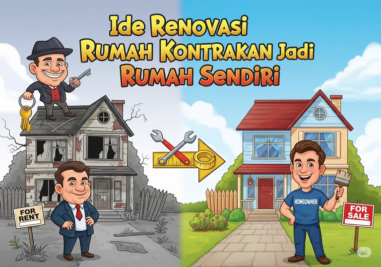 Ide Renovasi Rumah Kontrakan Jadi Rumah Sendiri
