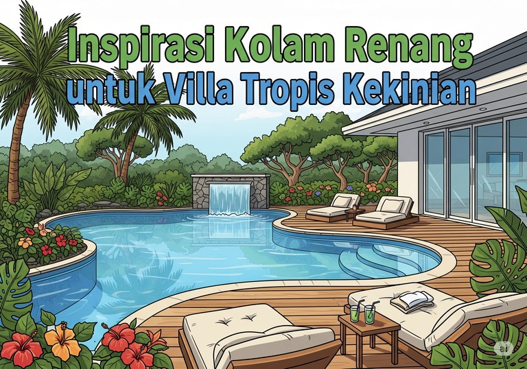 Inspirasi Kolam Renang untuk Villa Tropis Kekinian