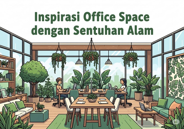 Inspirasi Office Space dengan Sentuhan Alam