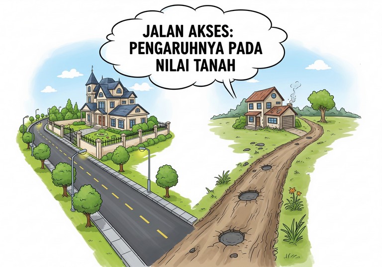 Jalan Akses: Pengaruhnya pada Nilai Tanah