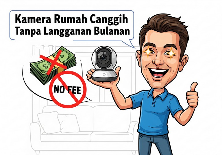 Kamera Rumah Canggih Tanpa Langganan Bulanan