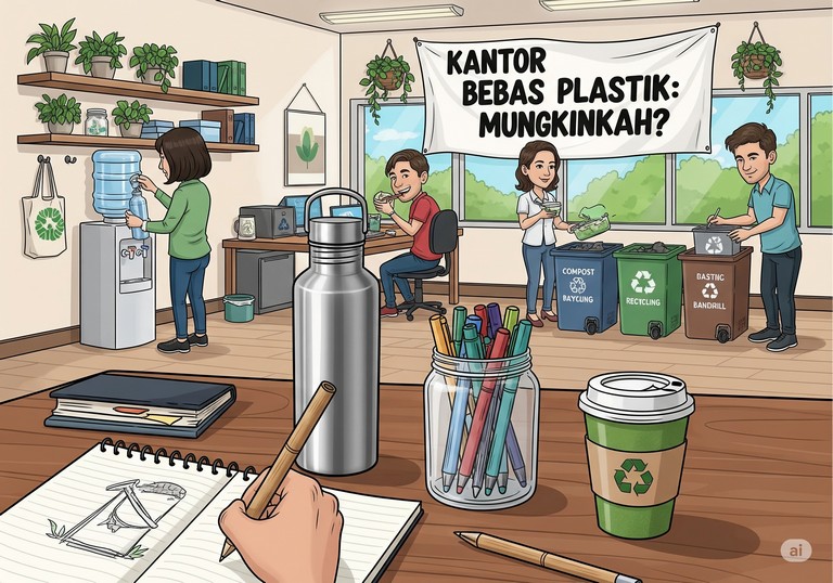 Kantor Bebas Plastik: Mungkinkah?