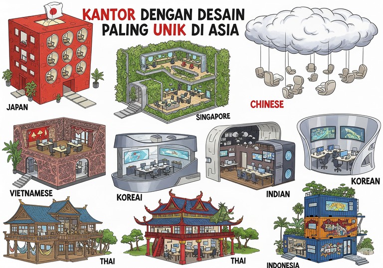 Kantor dengan Desain Paling Unik di Asia