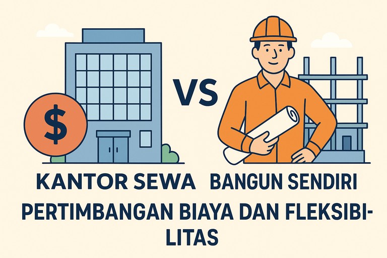 Kantor Sewa vs Bangun Sendiri: Pertimbangan Biaya dan Fleksibilitas