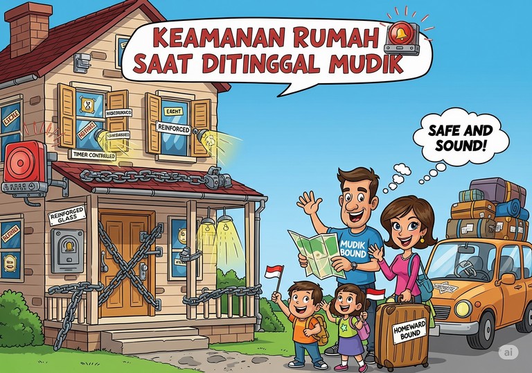 Keamanan Rumah Saat Ditinggal Mudik