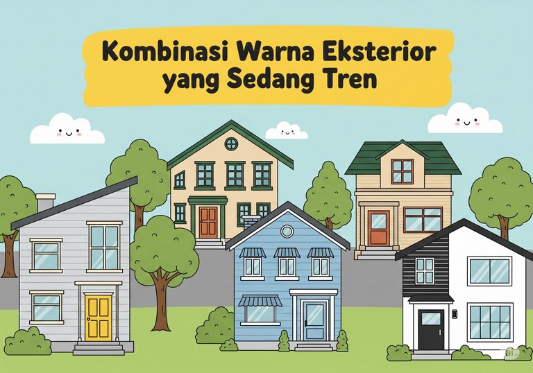 Kombinasi Warna Eksterior yang Sedang Tren