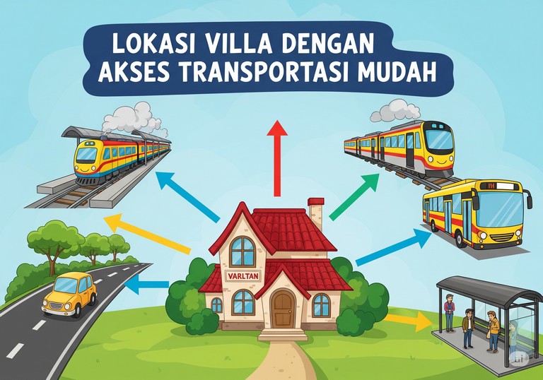 Lokasi Villa dengan Akses Transportasi Mudah